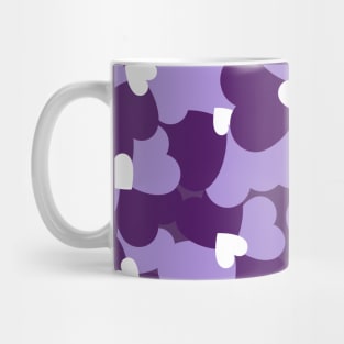 abstract heart pansies design Mug